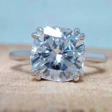 RARE 4.40 Ct Certified Off White Treated Diamond Solitaire ...