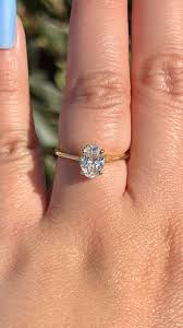 Ava 1.00ct E-SI1 Oval Cut Lab Grown Diamond Engagement Ring ...