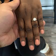 14k Round Moissanite Engagement Ring, Moissanite Solitaire ...