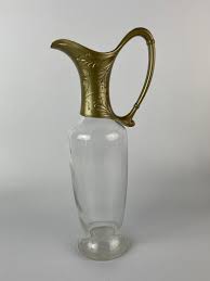 MCM Vintage Antique Gold Plastic Topped FANCY Ewer * Pitcher * 13 x 4 | eBay