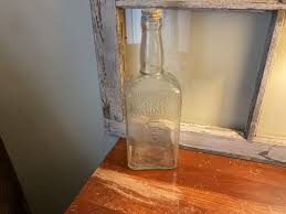 Vintage Old Mr. Boston Clear Glass Empty Bottle Full Quart ...