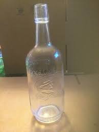 Vintage Embossed OLD QUAKER One Quart Clear Glass Liquor Whiskey Bottle | eBay