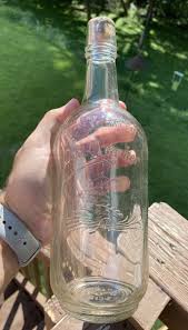 Vintage Old Quaker 1 Quart Whiskey Clear Glass Bottle | eBay
