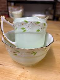 Vintage Royal Bone China Sugar and Milk Set by Sampson Smith ...