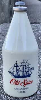Vintage Old Spice Cologne Splash Shulton Milk Glass Bottle 9.5 fl oz Star Top | eBay