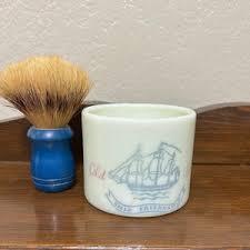 Old Spice Shaving Mug and Brush - Etsy