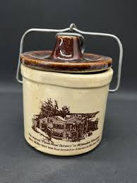 Vintage Plank Road Brewery Ceramic Cheese Crock Wire ...