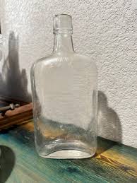 Old Taylor Whiskey Bottle – Embossed, Clear Glass, Pint Size ...