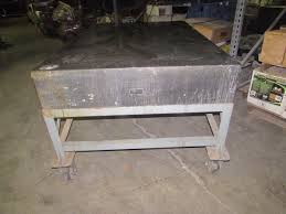 GRANITE PLATE/SLAB SURFACE TABLE STEEL FRAME 6'(72")L X 4 ...