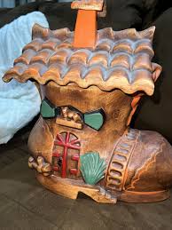 Ceramic Boot Shoe Cookie Jar Vintage 11” Tall | eBay