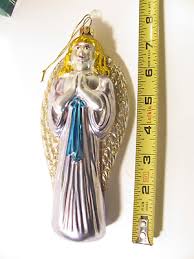 Santas Best 8" Angel Glass Christmas Ornament in Original ...