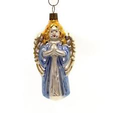 Holiday Ornaments 4.75 In Blue Angel Tree Ornament ...