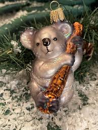 Vintage Glass Koala Bear Ornament (old World Christmas ...
