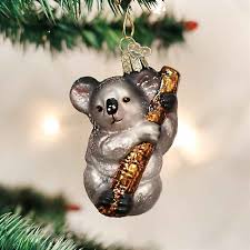 Old World Christmas Koala Bear Glass Blown Ornament ...