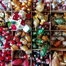 Czech Glass Christmas Ornaments: Hand-painted Tree Decor - Etsy