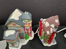 Vintage Trim A Home Christmas Village: Lighted Porcelain 3 ...