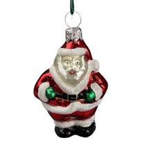 2000 Li'l Roly-poly Santa (blown Glass) Hallmark Keepsake ...
