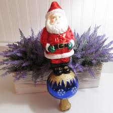 Merck Family's Old World Christmas Santa Tree Topper - Etsy