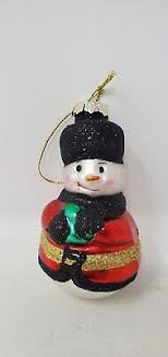 World Market Russian International Snowman Glass Xmas ...