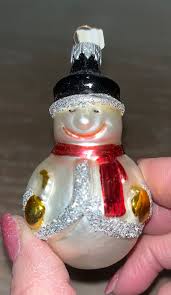 Vintage German Snowman Ornaments, Germany Blown Glass ...