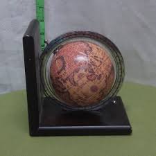 GLOBE BOOKEND spinning ancient world Target beat-up ...