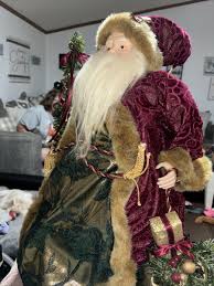 HUGE Santa Claus 24” Saint Nick Victorian Woodland Christmas ...