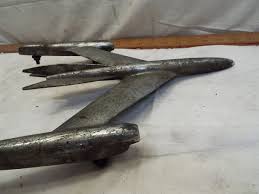1953 1954 Oldsmobile Airplane Jet Rocket Hood Ornament Plane Trim Art Deco | eBay