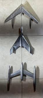 Industrial Chic Wall Art - American Car Hood Ornaments Wall Hanging Sculpture For Sale at 1stDibs
