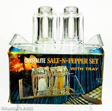 Buy Vintage 70's "crystalite" Clear Lucite Salt & Pepper ...