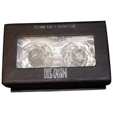 Oleg Cassini Crystal Salt and Pepper Shaker NOS. For Sale at ...