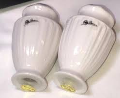 Famous Oleg Cassini Elegant White Fine Porcelain Salt & Pepper Shakers Set NIB | eBay