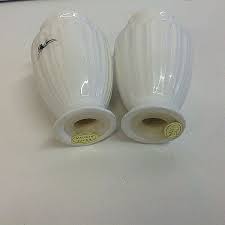 Vintage Oleg Cassini White Porcelain Designer Salt Pepper Shakers Classical Vase | eBay
