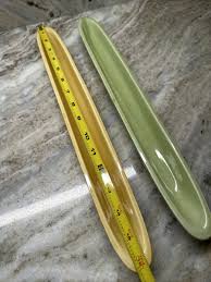 Olive Serving Dishes Ceramic Green & Yellow set of 2 - 16” | eBay