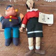 Toys | Vintage Popeye And Olive Oyl Plush Set | Poshmark