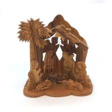 Small Arch Nativity With Angels Hand Made in Bethlehem - Etsy