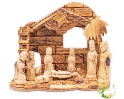 Large Nativity set from the Holy Land | Olive Wood Christmas ...