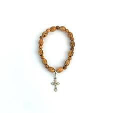 Handmade Olive Wood Bracelet Rosary - Bethlehem Fair Trade ...