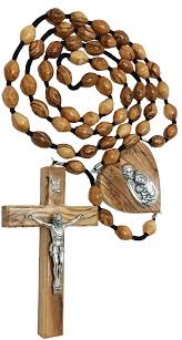 Handcrafted Large Olive Wood Rosary from Bethlehem – Zuluf