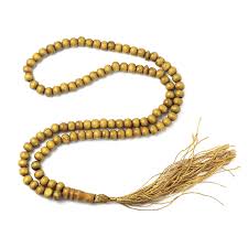 HOTYA Natural 8mm Wood Beads Muslim Tasbih Prayer Beads 99 ...