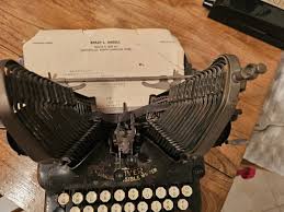 Antiq. 1909 Oliver Standard Visible Typewriter No. 5 BAT WING All Original Parts | eBay