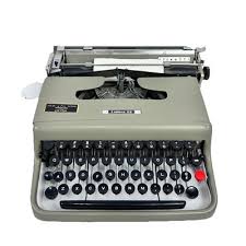 Vintage Portable Olivetti Lettera 22 Typewriter Gray Working | eBay