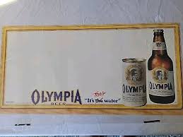 SR08•Vintage Olympia Beer 12"x24" Paper Poster | eBay