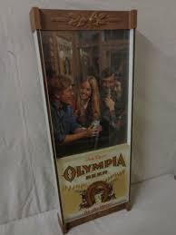 Lot - Vintage Olympia Beer Lighted Advertising Sign