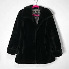 Jackets & Coats | Black Faux Fur Coat | Poshmark