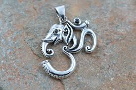Om Ganesha Silver 925 Pendnat - Etsy