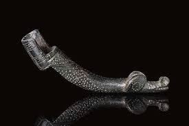 Ancient Egyptian Bronze Staff With Falcon Head Horus Ex