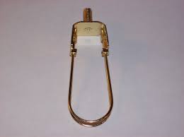 CANDELABRA CLIP ON BULB HARP BRASS PLATED LAMP PART NEW ...