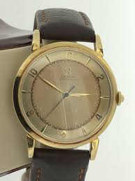 1946 18k Gold Omega Bumper Automatic Watch with Two-Tone ...