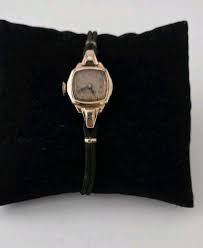 Vintage 1930s Rose Gold Bulova Watch, 14 Karat Rolled Gold ...