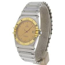 OMEGA Constellation Watches goldDial Stainless Steel Quartz ...